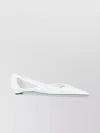Prada Pointed Toe Cut-out Ballerina Shoes