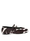 Prada Pointed Toe Flat Shoes In Brown