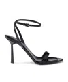 Prada Logo-detailed Leather Sandals In Black