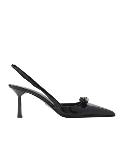 PRADA PRADA POINTED-TOE SLINGBACK PUMPS
