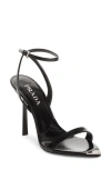 Prada Logo-detailed Leather Sandals In Black