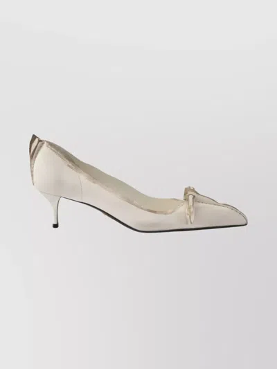 PRADA POINTED TOE PUMPS BOW DETAIL