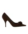Prada Pointed-toe High Heels In Brown