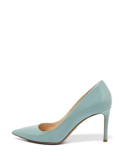Pre-owned Prada Pointed-toe Pumps In Blue