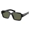 Prada 54mm Polarized Square Sunglasses In Gray
