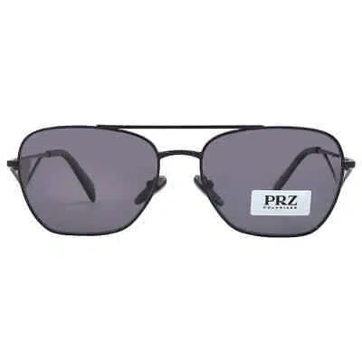 Pre-owned Prada Polarized Grey Navigator Ladies Sunglasses Pr A50s 1ab5z1 Pr A50s 1ab5z1 In Gray
