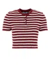 Prada Embroidered Terry Fabric Polo Shirt In Multi