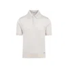 Prada Natural Silk T-shirts And Polos In White