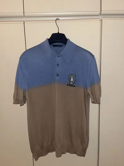 Pre-owned Prada Polo In Brown