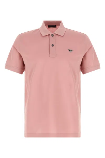 Prada Polo Logo In Pink