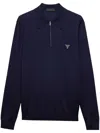 Prada Polo-neck Sweater In Blue