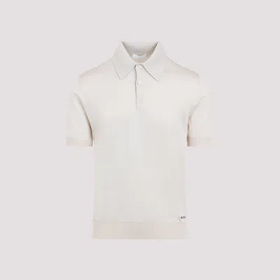 Prada Natural Silk T-shirts And Polos In White