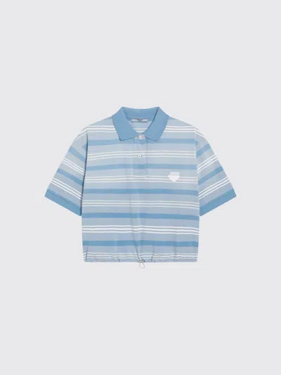 Prada Polo Shirt Woman  In Blue