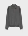 Prada Pullover Aus Kammwolle Mit Rundhalsausschnitt In Slate Gray