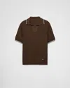 Prada Polo-neck Sweater In Ebony