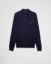 Prada Polo-neck Sweater In Blau