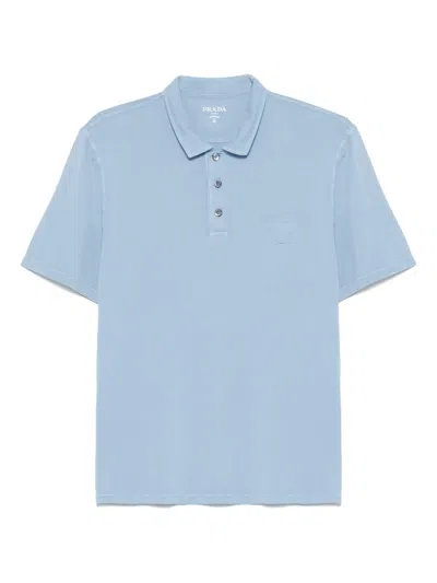 Prada Periwinkle-coloured Polo Shirt In In Blue