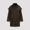 Prada Brown Polyamide Jacket In Moro