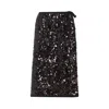 Prada Plum-coloured Sequined Skirt Women