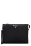 Prada Polyamide Pouch In Black