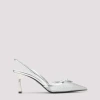 Prada Silver Slingback Pumps In Multi