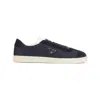 Prada Nylon Sneakers With Suede Inserts In Blue