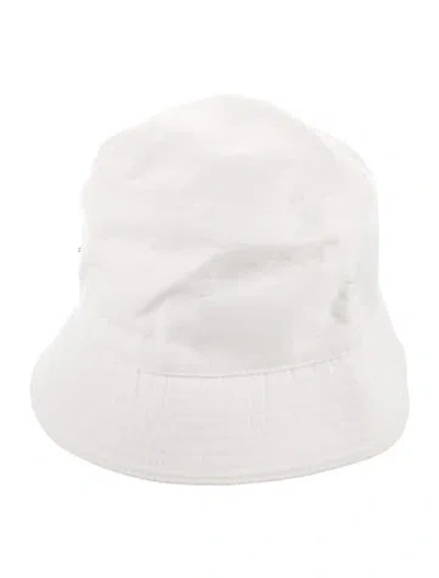Pre-owned Prada Polyester Bucket Hat In White