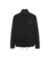 Prada Black Recycled Polyester Blend Shirt In Black