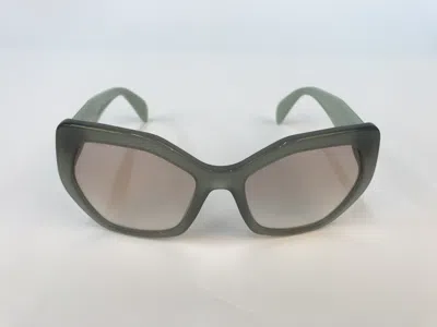 Prada Polygonal Frame Sunglasses In Gray