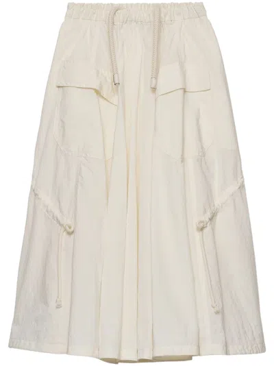 PRADA PONGEE SKIRT
