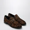 Prada Pony-effect Leather Leopard Moccasin