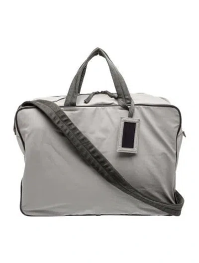 Pre-owned Prada Ponyhair Messenger Bag Vintage In Gray