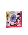 Prada Pop-retro Floral-printed Silk Scarf In Pink