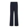 Prada Cotton Popeline Pants Button Detail