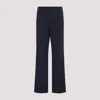 Prada Cotton Popeline Pants Button Detail In Svf Blu