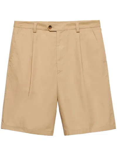 PRADA POPLIN BERMUDA SHORTS