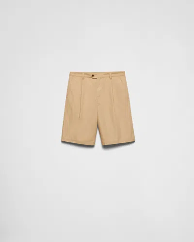 PRADA POPLIN BERMUDAS