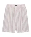 Prada Poplin Bermudas In Purple