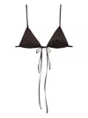 Prada Poplin Bra In Brown