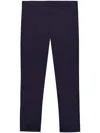Prada Men's Poplin Cotton Trousers In Purple