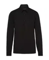 Prada Cotton Shirt In Black