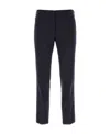 Prada Wool Stretch Pant With Pockets And Loops In Blue