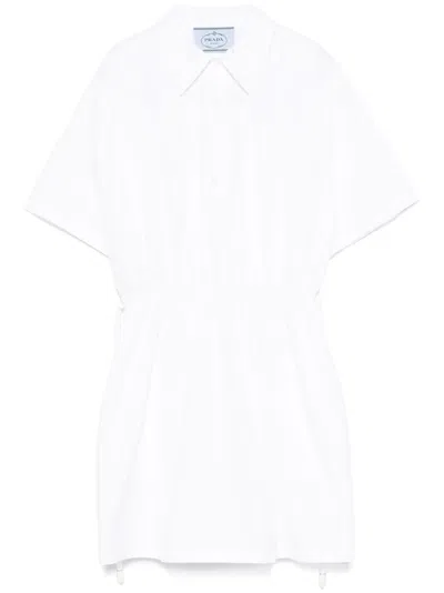 PRADA POPLIN MINI DRESS