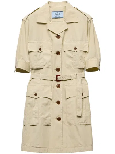 PRADA POPLIN MINI DRESS