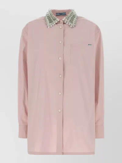 Prada Pastel Pink Poplin Shirt