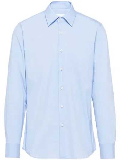 PRADA PRADA POPLIN SHIRT CLOTHING