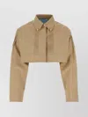 Prada Camicia In Popeline Beige Donna