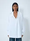 Prada Poplin Shirt In White