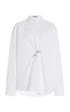 Prada Poplin Shirt In White