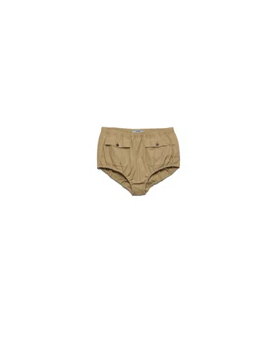 Prada Shorts Aus Popeline In Green